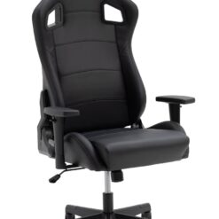 Argos Home Veda Faux Leather Office Gaming Chair - Black