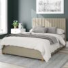 Aspire Grant Linen Kingsize Ottoman Bedframe - Natural