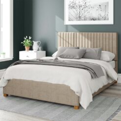 Aspire Grant Weave Superking Ottoman Bedframe - Mink