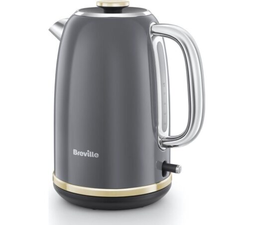 BREVILLE Mostra VKT141 Jug Kettle - Grey & Gold, Silver/Grey,Gold