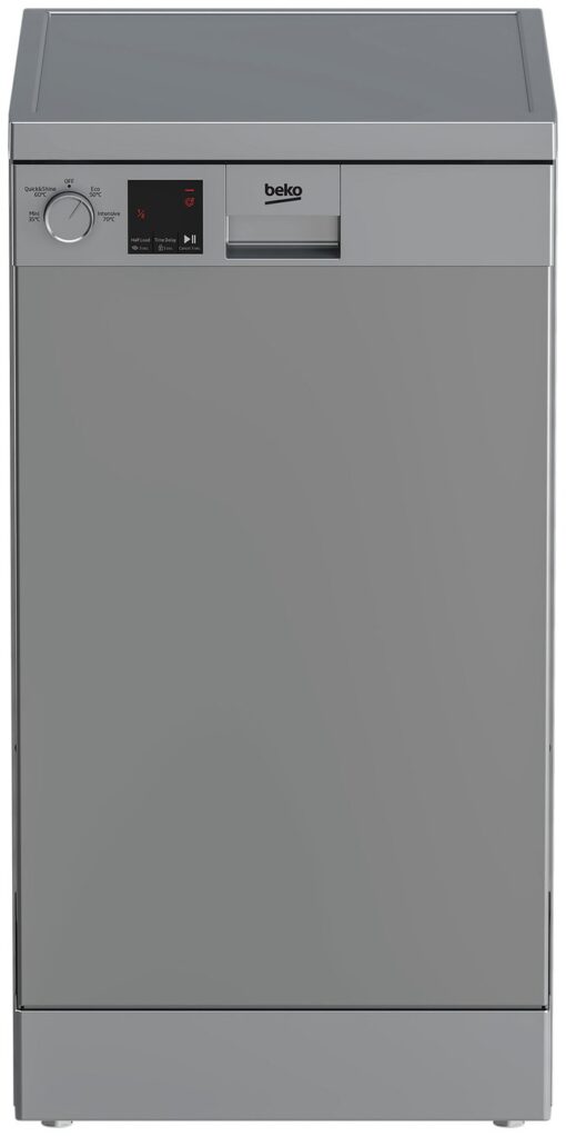 Beko DVS04020S Slimline Dishwasher - Silver