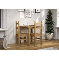 Bennett Solid Pine Table and 2 Chair Set