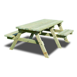 Bisbrooke 6ft Disabled Access Picnic Bench - L180 x W140 x H72.5 cm - Light Green