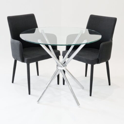 Brosnan Circular Dining Set with 2 Chairs