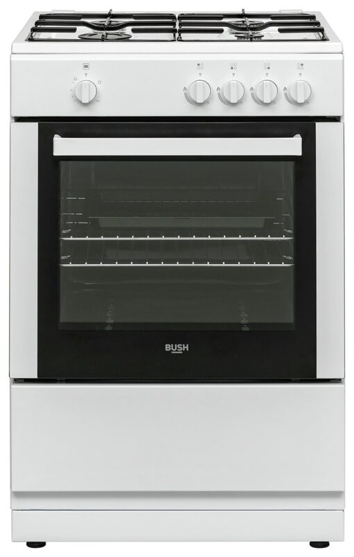 Bush BGC60SWX 60cm Single Gas Cooker - White