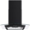 Bush BGH60BK 60cm Chimney Cooker Hood - Black