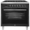 Bush BRC90DFBLK 90cm Dual Fuel Range Cooker - Black