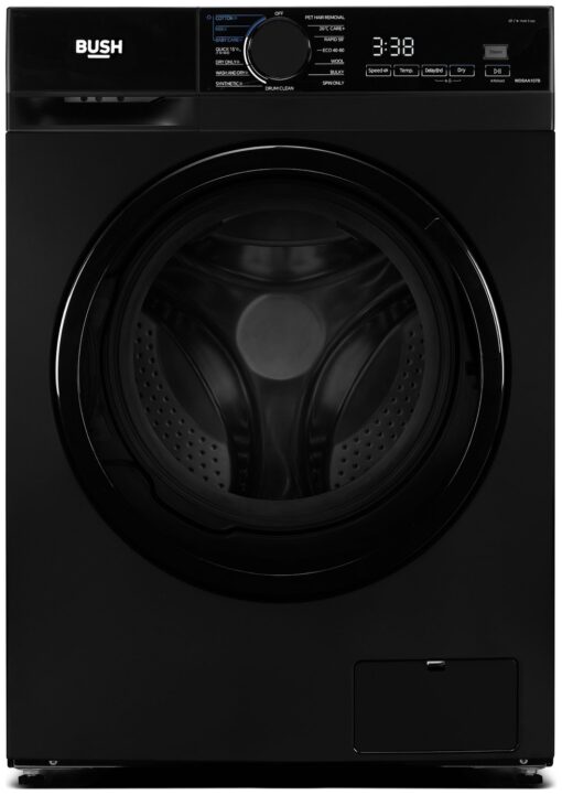 Bush WDSAA107B 10/7KG 1400 Spin Washer Dryer - Black