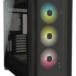 CORSAIR iCUE 5000X RGB Mid Tower Computer Case - Black