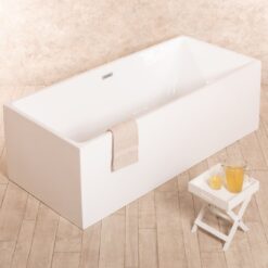 Cabell 1800 mm x 800 mm Back to Wall Combination Bathtub