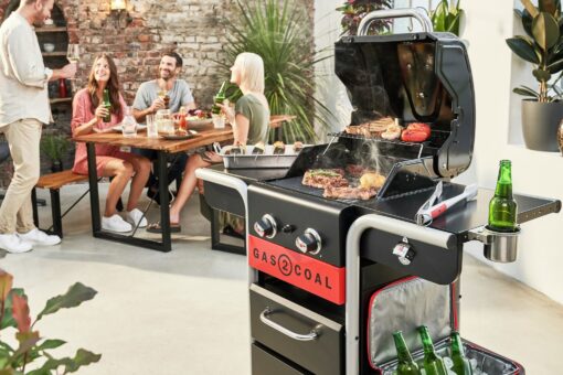 Char-Broil 2 Burner Gas and Charcoal BBQ