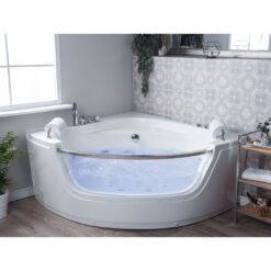 Clouser 150mm x 201mm Corner Whirlpool Bathtub