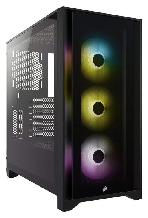 Corsair iCUE 4000X RGB Mid Tower Computer Case - Black