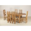 D-End Extendable Dining Table and 6 Chairs