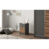 Dau 1 - Drawer Nightstand in Grey/Brown