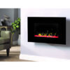 Dimplex Toluca Optiflame Wall Fire with Choice of Fuel Beds and Colours, and Bluetooth Speaker