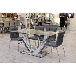 Eunice Dining Set with 4 Chairs