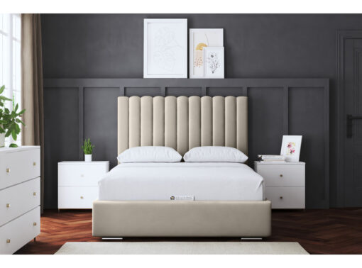 Evangeline Panel Bed with Headboard