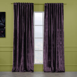 Extra Long & Extra Wide Shiny Velvet Curtain Panel (customized)