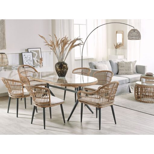 Featherstone 6 Seater Dining Set with Cushions