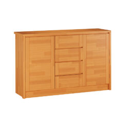 Filley 4 Drawer 153.7Cm W Solid Wood Chest of Drawers