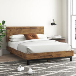 Fillmore Rustic Bed Frame with Adjustable Headboard