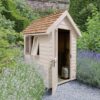 Forest Garden Overlap Retreat Shed - 6x4ft, Cream, Installed