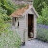 Forest Garden Overlap Retreat Shed - 6x4ft, Grey, Installed