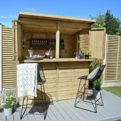 Forest Garden Shiplap Pent Garden Bar - 6 x 3ft