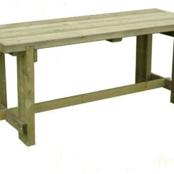 Forest Garden Wooden Garden Table - Natural