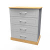 Fully Assembled Cortlynn 4 Drawer 76.5Cm W Double Dresser