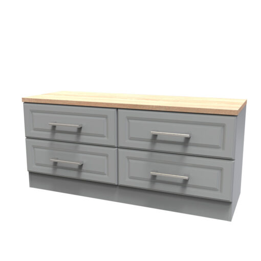 Fully Assembled Waucoma 4 Drawer 112Cm W Double Dresser