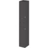 Fusion Tall Tower Unit 300mm Wide - Gloss Grey - Hudson Reed