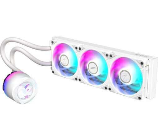 GIGABYTE Aorus Waterforce X II Ice 360 mm CPU Cooler - RGB LED, White