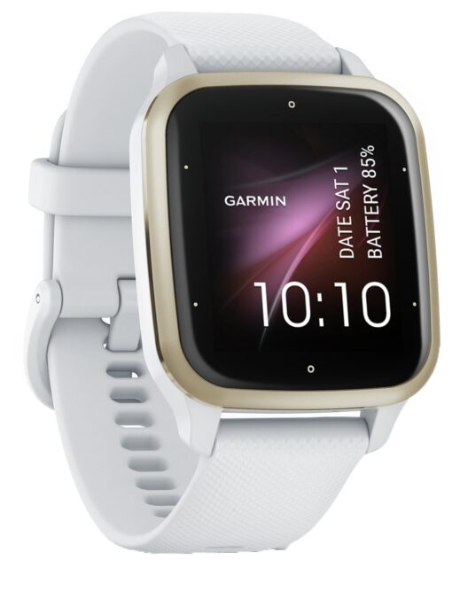 Garmin Venu Sq 2 Smart Watch - White/Cream Gold