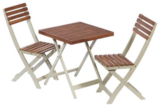 Greenhurst Burley 2 Seater Folding Wooden Garden Bistro Set