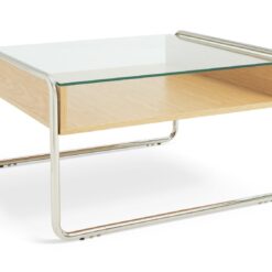 Habitat 60 Acciaio Oak and Glass Coffee Table