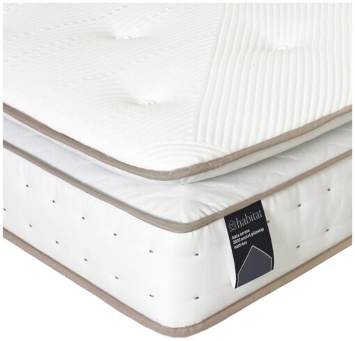 Habitat Aleta Natural 2000 Pkt Pillowtop Mattress - Double