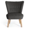 Habitat Alexis Velvet Cocktail Chair - Charcoal