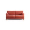 Habitat Askem Fabric 2 Seater Sofa - Papaya - Ash Leg