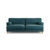 Habitat Askem Fabric 3 Seater Sofa - Teal - Ash Leg