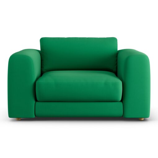 Habitat Ayr Fabric Cuddle Chair - Emerald Green