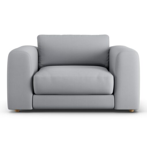 Habitat Ayr Fabric Cuddle Chair - Grey