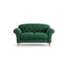 Habitat Brooker Fabric 2 Seater Sofa - Green - Ash Leg