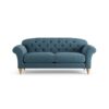 Habitat Brooker Fabric 3 Seater Sofa - Blue - Ash Leg