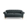 Habitat Brooker Fabric 3 Seater Sofa - Charcoal - Ash Leg