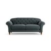 Habitat Brooker Fabric 3 Seater Sofa - Charcoal - Dark Leg