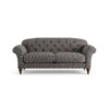 Habitat Brooker Fabric 3 Seater Sofa - Charcoal - Dark Leg