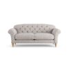 Habitat Brooker Fabric 3 Seater Sofa - Natural - Ash Leg