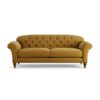 Habitat Brooker Fabric 4 Seater Sofa - Gold - Dark Leg